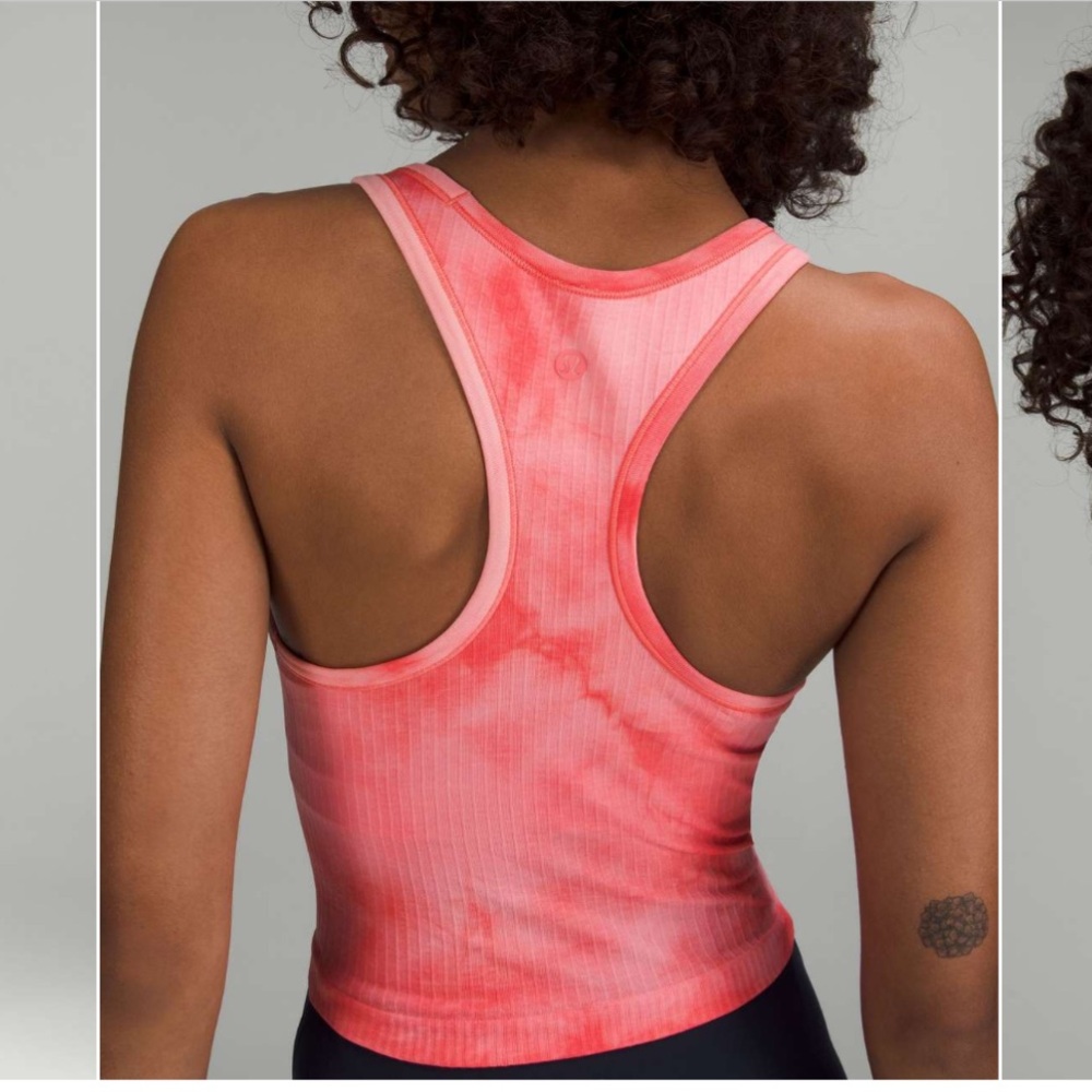 Lululemon Ebb to Street Cropped Racerback Tank Top - Picture 2 of 10